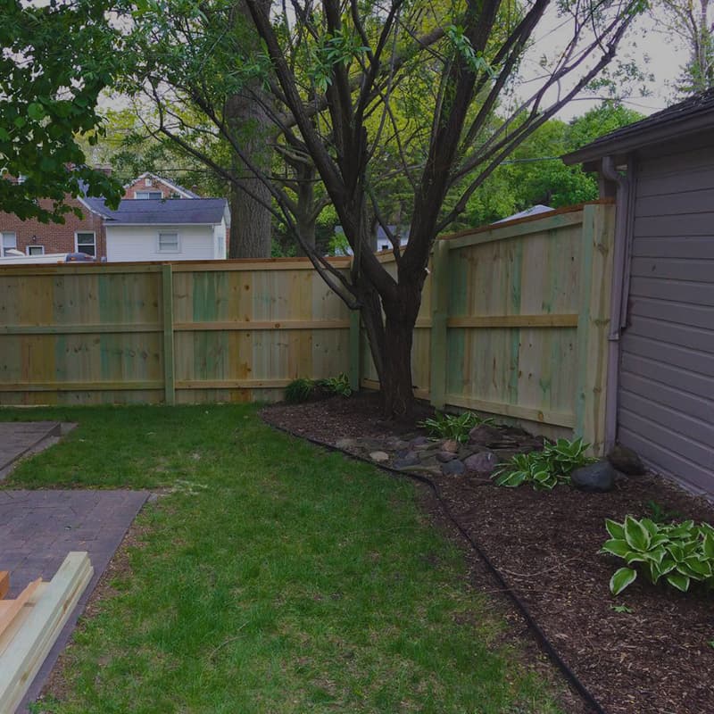 wooden fence