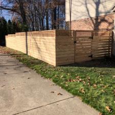 Cedar Horizontal Fence in Troy, MI