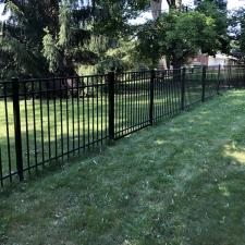 Black Aluminum Fence in Rochester Hills, MI