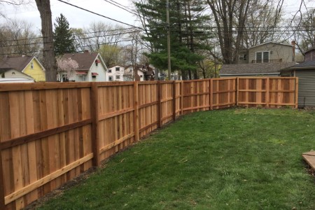 Wood fence 