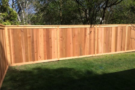 Wood fence