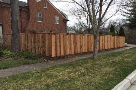 Wood fence 