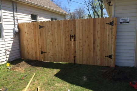 Wooden gate