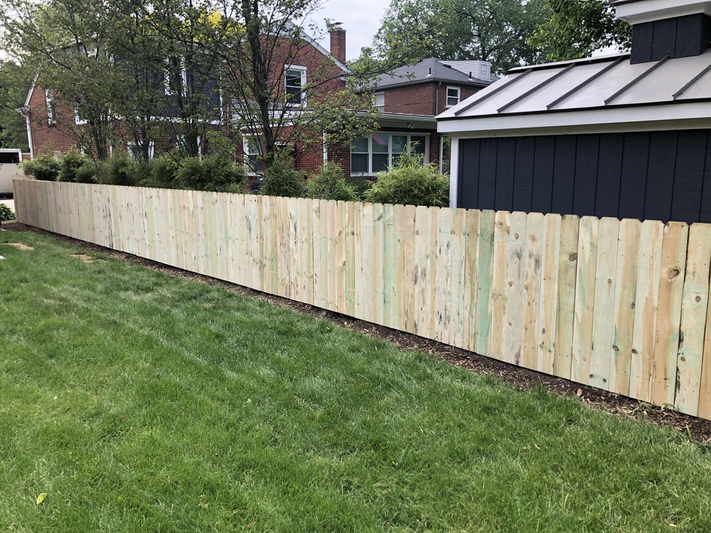 Wood privacy fence in royal oak mi